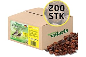 Eggersmann volaris 200 Stück Meisenknödel Früchte ohne Netz 18 kg | Körnerkugel für Wildvögel | Nährstoffreiches Ganzahresfutter für alle Vogelarten