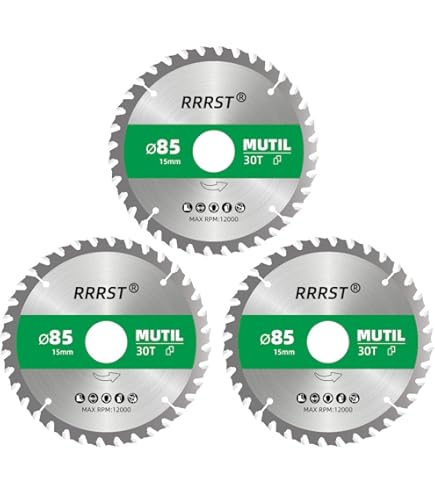 Lame De Scie Circulaire Carbure 60 Mm (2-3/8 Pouces) – 72 Dents HSS, Queue De 16 Mm Pour Une Coupe Nette Et Précise
