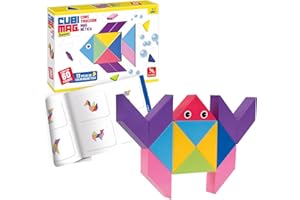 Ludilo - Cubimag Jr | Puzzle dla dzieci | Tangram dla dzieci | Zabawki dla dzieci 3 lata lub więcej | Gry dla dzieci | Gry Edukacyjne Dla Dzieci 3 Lata Lub Więcej