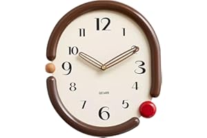 Ergocar Drewniany zegar ścienny salon dekoracyjny zegar ścienny bez tykania cichy zegar z baterią z litego drewna rama zegar wiejski nadaje się do sypialni, salonu, przedpokoju, kuchni, biura