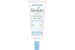 Simple Water Boost Hydrating Eye Gel cruelty-free and vegan for the deep & long-lasting hydration of screen-stressed and tired eyes 25 ml