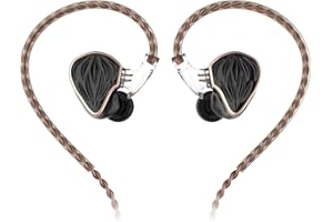 Hidizs MS3 In-Ear-Monitore, 1DD+2BA 3 Einheiten HiFi In Ear Kopfhörer, 10,2mm Dynamikeinheit, dreifarbiges räumliches Audio, Hybrid Balanced Armature Kopfhörer,4.4mm