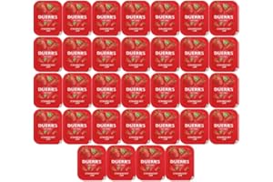 Strawberry Jam Portions - 32 Portions x 20g - Individual portions, fresh and easy to open (Pack of 32) By Shop4Choice