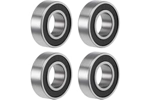 TA-VIGOR 4Pcs 688-2RS Deep Groove Ball Bearings, Z2 8mm x 16mm x 5mm Double Sealed Industrial Bearings, Chrome Steel Skateboard Bearings for Motor Electrical Instrument Equipment