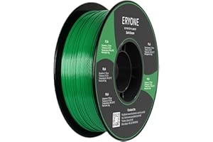 ERYONE Filament PLA o grubości 1,75 mm, do drukarki 3D, tolerancja +/- 0,02 mm, 1 kg/szpula, ciemnozielony