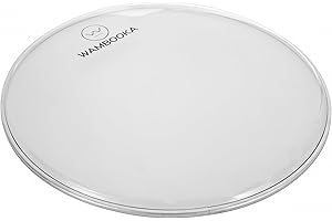 WAMBOOKA Clear Resonant Pelle risonante sottile monostrato trasparente da 3mil per rullante, (13″ DRUM HEAD - CLEAR RESONANT 3MIL)