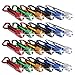 Produktbild Schramm® 24er Pack Schlüsselanhänger Taschenlampe 6cm Alu mit Karabiner Mini LED-Taschenlampe Lampe