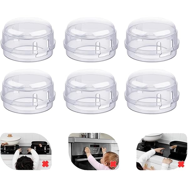 6 Pièces Cache Bouton Cuisinière, Protection Gaziniere, Bouton De Securite Four Gaz Couverture De Bouton Protection Bouton Cuisiniere Pour Protection Serrures Bebe Cuisine Securite Noir 87914887