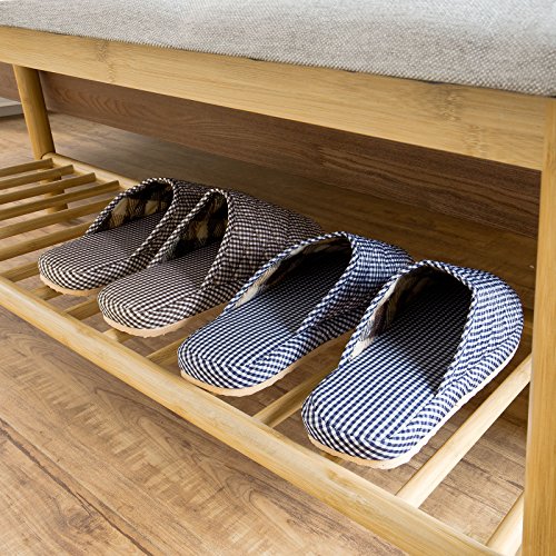 SoBuy® Schuhbank, Bettbank, Sitzbank, Schuhregal, Badregal, FSR24-HG - 5