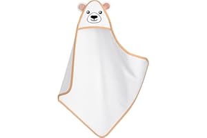 BEARTOP Asciugamano neonato con cappuccio 90 x 90 cm | fatto di bambù | accogliente & assorbente | accappatoio bambino, asciugamani neonato, kit bagnetto | Soddisfazione garantita (3 Anni)*
