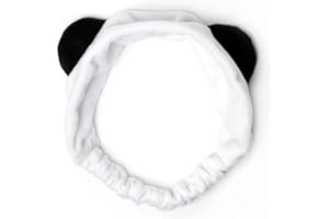 Legami - Fascia Per Capelli, Me Time, 24,5x11 cm, in Poliestere, Tema Panda, Raccogli i Capelli per Truccarti, Struccarti, Fare un Trattamento Viso, Fascia Morbida