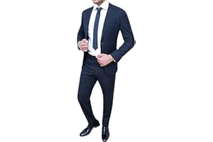 EVOGA Abito Completo Uomo Sartoriale Smoking Vestito Elegante Formale Cerimonia