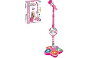 Micrófono para niños PQKL-party, máquina de karaoke infantil con soporte, regalo para niñas