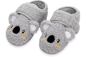 FUNCOO PLUS Kids Slippers Winter Boys Girls Slipper Non-Slip House Toddler Indoor Outdoor Cloud Slippers
