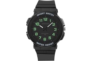 VOSO Kids Analog Watch for Boys Girls, 50M Waterproof Easy to Read Children Quartz Watch with Backlight for 7-18 Years Old, Teenager Wrist Watches for Sports Outdoor, Kids Gifts, Christmas Gifts
