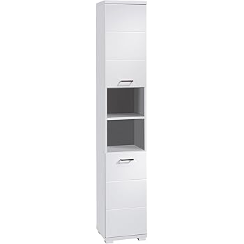 Croydex Arun WC880222 Spiegelschrank/Hochschrank mit Spiegel, drehbar