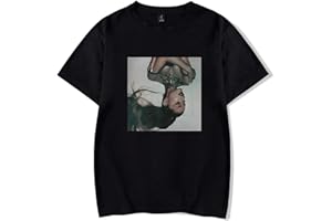 JFLY Ariana Grande Drucken Mädchen Junge T-Shirt Niedliches Hemd Lässig Lose Sänger Kurzarm Paar Kleidung XXS-4XL