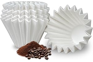 BAKE CHOICE Kalita Wave 155 Filtro, 100 unidades de Papel de Filtro de Café Desechable,1-2 Personas & Tazas, Kalita Wave Dripper serie 155 Filtros de Café Pequeños