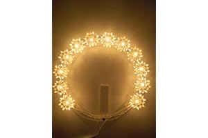 OVUNQUE PROTEGGIMI Aureola Luminosa elettrica Diametro 12 cm Coroncina Luminosa per Statue, Stellario Statua Luminoso per Madonna, Gesù, Santi, Sante e Statue sacre