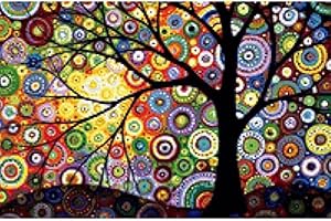OPEN BUY Mosaic Tree of Life Glass Beads Kit Puzzle Crystals Multicoloured Crafts, Gifts, Tables, Relax, Therapies Therapist Anti-Stress Gift 60 x 40cm. Super Mario Bros design.