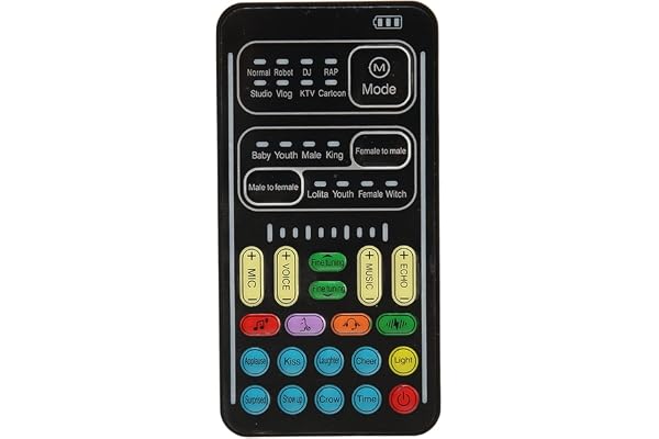 Changeur de Voix Multifonctionnel, Dispositif de Déguisement de Voix Portable, Interface 3,5 MM, Plug and Play, 8 Types D'effets Sonores, pour Téléphone Portable PC