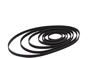DTMENG GT2 Lot de 2 courroies dentées fermées de 6 mm de large avec boucle fermée en caoutchouc, 110 112 158 200 280 300 400 752 852 mm, pour 6 mm de largeur (GT2-610 mm-bikou)
