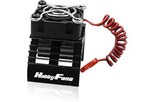 Hobby Fans RC Brushless Motor Kühlkörper 540 3650 3660 3670 Motor Kühlkörper mit Lüfter für 1/10 Traxxas Axial Tamiya RC Car Truck