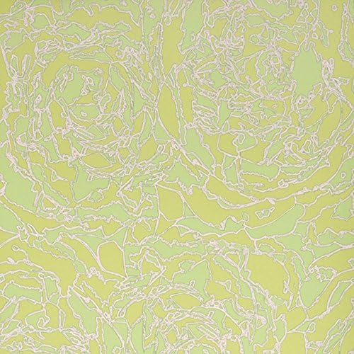 Jocelyn Warner Peony Hand Screen Printed Floral Wallpaper Lime (JWP-703)