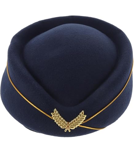 NUOBESTY Cappelli Per Le Donne Berretto Da Hostess in Feltro Cappello
