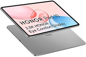 HONOR Pad 10 WIFI Tablet 8GB 256GB, 7 Gen 3 Snapdragon, 10100mAh Batteria, 12,1 Pollici 120Hz 2.5K Display, 6 Altoparlanti, Corpo in Metallo, Google Service, Android 15, Grigio