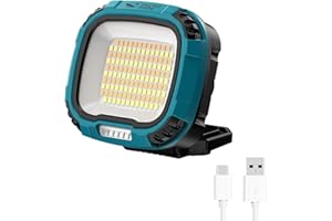 Smiling Shark Luz de Trabajo, Lámparas de Inspección 7500mAh Recargable Impermeable de Iluminación Magnético 18 Modos de Luz Portátil Linterna Taller para Working Inspeccion Cámping Reparación Garajes