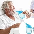 VOPHIA Drinking Beaker Cup for Disabled Adults, Convalescent No Spill Feeding Cup with Straw for Elderly Maternity Drink Water Porridge Soup 350ml (Blue)