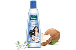Parachute Advansed Jasmine Enriched Coconut Hair Oil with Vitamin E for Strong and Shiny Hair | Repairs and Strengthen Hair | For all hair types | (6.4 Fl Oz.) (Jasmine Oil)