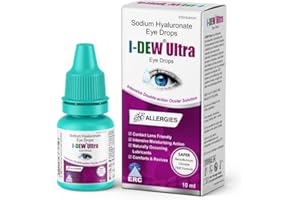 I-DEW Ultra Eye Drops for Hayfever – Intensive Double-Action Ocular Lubricate | Sodium Hyaluronate 0.18% | Preservative-Free | Hayfever Eye Drops for Eye Allergies & Severe Dryness | 10ml (Pack of 1)