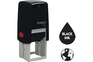 STAMP DESIGN 4U Traxx 9021 Loyalty Card Self Inking Rubber Stamp *Black World Globe Design*