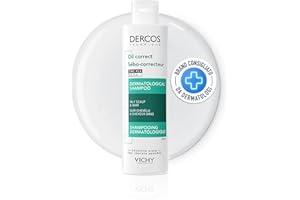 Vichy Dercos, Shampoo Sebo Regolatore Trattante, Per Capelli Grassi, Azione Purificante, Capelli Più Voluminosi, Senza Appesantire, Con Complesso Sebo-Normalizzante, 200 ml
