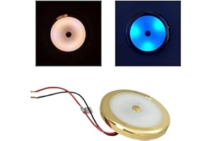 MARVIX LED Spot Light 12V 24V Touch Switch Dimmer 70mm Round Gold Downlight Campervan Motorhome Boat Lighting