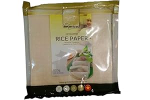 GOLDEN TURTLE Reispapier für Frühlingsrollen eckig 50 Blatt 500g orientalische Speisen rice paper spring rolls quadratisch 19cm x 19cm