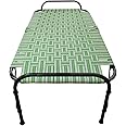 AARAM CHARPAI UDYOG Single Metal Nylon Platform Folding Single Painted Bed Without Storage (Multicolour )