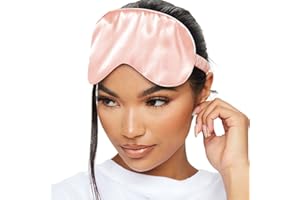 SMUG mascherina per dormire oscurante in seta super morbida | sonno sereno, salutare e profondo | meno occhiaie e imperfezioni e più | blocca la luce | rosa