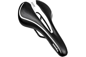 GORIX Bike Saddle Seat Comfortable Cushion with Rail Mountain Road Bicycle for Men and Women (GX-C19)
