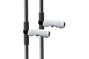 Donvuka 2 Stück Krücken Griffpolster, Unterarmgehstützen Krücken Polster für Gegen Reibung Druck Schweißabsorbierend Bequem, Blau