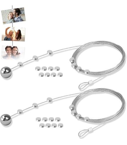 Walther Design - Corde Photo Métal Argent 1,5 M Avec Aimants Néodyme Ultra-puissants MD150S