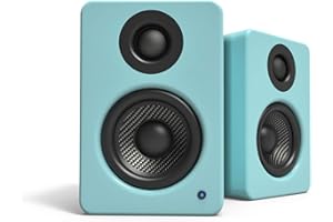 Kanto YU2 Altavoces de Escritorio de Dos vías (Verde Azulado Brillante)