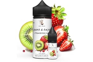 POPY TRADE - Shake & Enjoy - Strawberry Kiwi - Overdosed Aroma 10ml in 120ml Chubby Gorilla Flasche, einfaches mischen. Für Vernebler, Nebelmaschinen, Diffusor, Lebensmittel, Getränke uvm.