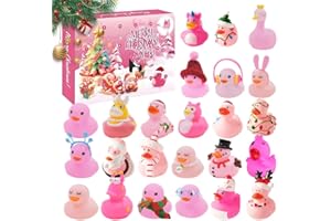 Mineup Adventskalender 2025 Kinder Kleine Gelbe Ente, 24 Tage Weihnachts Adventskalender Enten, Weihnachtskalender Enten, Gummiente Weihnachtskalender Christmas für 1-12 Jahre Jungen Mädchen