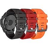 NotoCity Compatibile con Cinturino Fenix 5 Easy Fit 22mm Braccialetto in Silicone per Fenix 5/Fenix 5 Plus/Forerunner 935/For