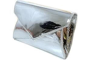 LEAHWARD Leah Ward Women's Envelope Clutch Purse Patent Evening Shoulder Bags Handbag 103