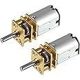 Alinan 2pcs 12V 30RPM N20 High Torque Speed Reduction Geared Motor with Metal Gearbox Motor for Smart Car DIY RC Toys