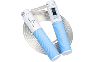 DEPORTE FANS. Cuerda para Saltar, Comba para Saltar, Con contador, Ajustable, Crossfit, Boxeo, Fitness, Cardio, Sin Enredos, Ergonómica, Pérdida de Peso para niños y adultos